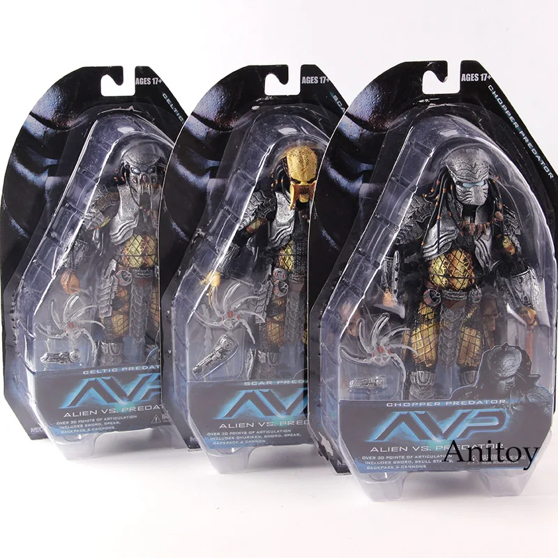 NECA AVP Alien vs Predator Toys Celtic Scar Chopper ...