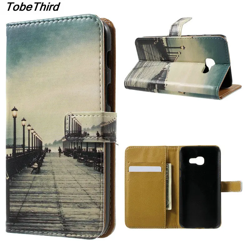 TobeThird For Samsung Galaxy A3 2017 Case Patterned Leather Card Holder Wallet Flip Cover Case for Samsung Galaxy A3 2017 A320