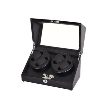 

Watch Winder ,LT Wooden Automatic Rotation 4+0 Watch Winder Storage Case Display Box (black-black)