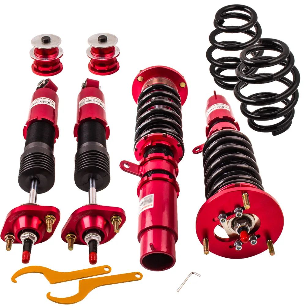 

Coilover Suspension Shock kit for BMW E46 3 Series M3 320i 323i 325i 328i 330i Adjustable Damper Sedan 4-Door Red