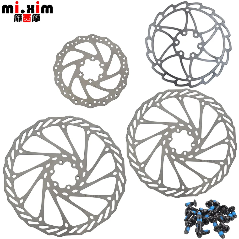 

mi.Xim Mountain Folding Bike 140/160/180/203mm Six Holes Bicycle Disc Cycling Disc Brake Rotor with T25 Screws
