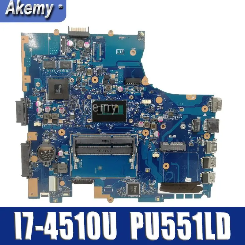 Материнская плата Amazoon PU551LD I7 4510U для For Asus PRO551L PU551LA материнская ноутбука