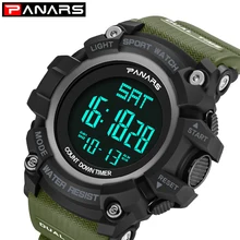 Мужские водонепроницаемые спортивные армейские электронные часы 50 м, светодиодные часы, дропшиппинг, часы с подсветкой, наручные часы Relogio Masculino