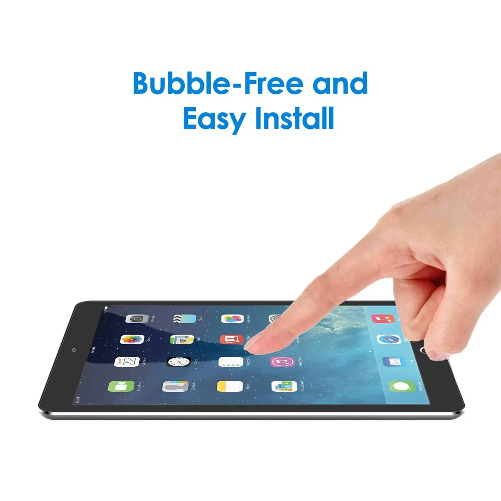 

[2-Pack] Screen Protector for iPad Pro 9.7 / New iPad 9.7 2017 2018 / iPad Pro 10.5 / iPad Pro 12.9 Tempered Glass 9H Film