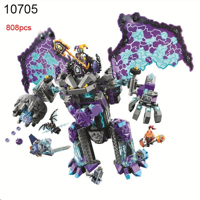 

808PCS Nexus Knights The Stone Colossus of Ultimate Destruction Building Blocks DIY Toy Christmas Gift Compatible With 70356