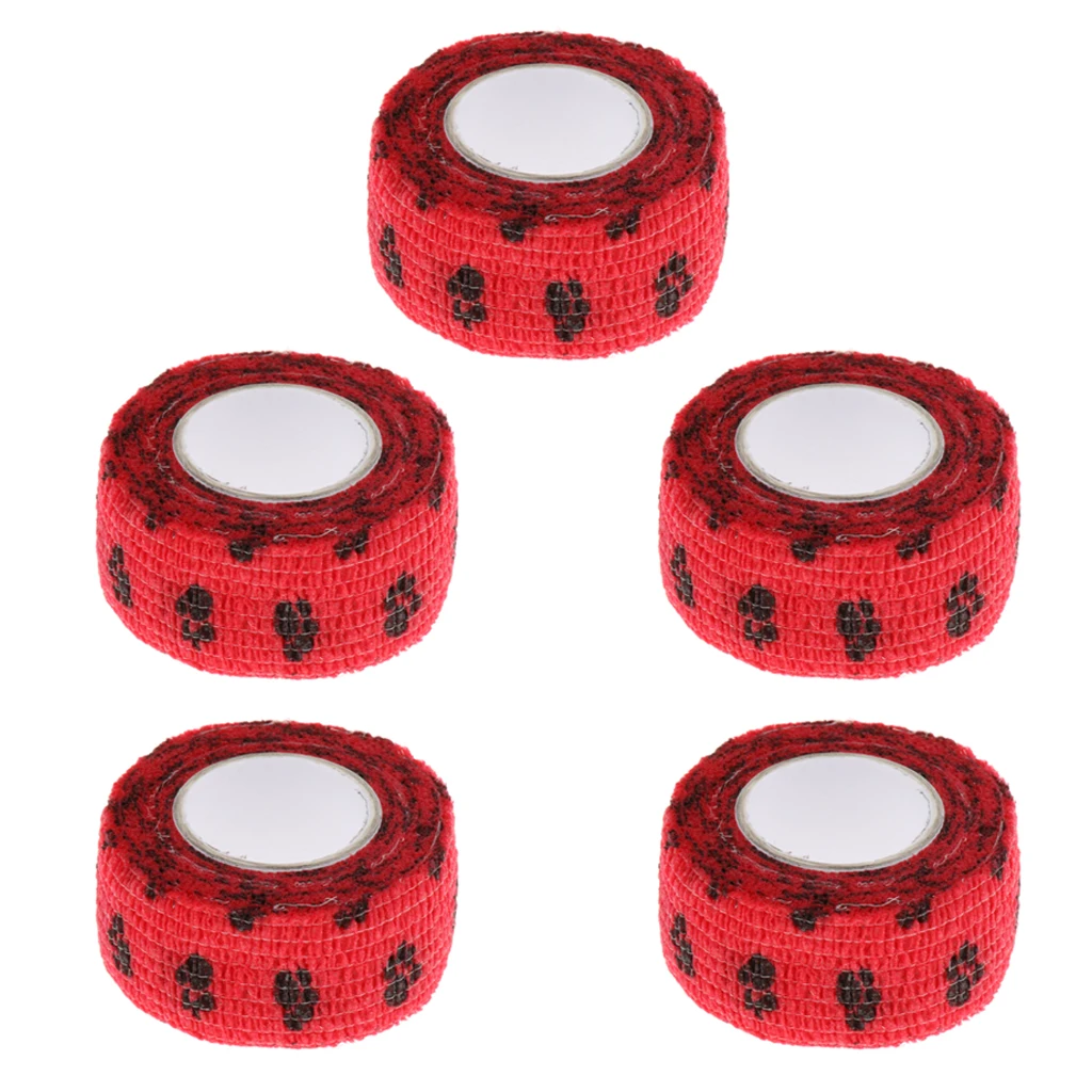 5 Pieces Non Woven Pet Dog and Cat Wound Self Adhesive Bandage Tape