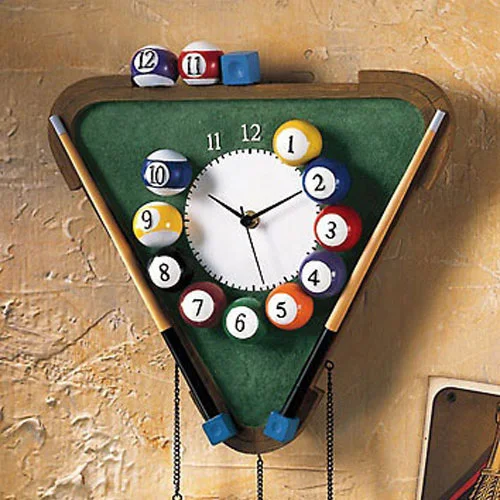

Snooker wall clock digital mute art watch clock fashion pocket watch wall clock modern design