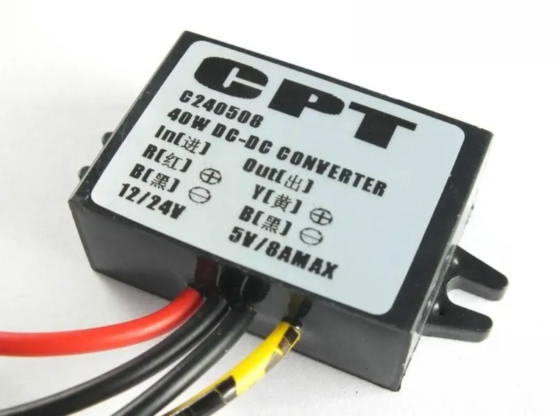 ConverterDC Car Power 12V 24V to 5V 8A 40W DC DC power converterpower converter12v 24vdcdc
