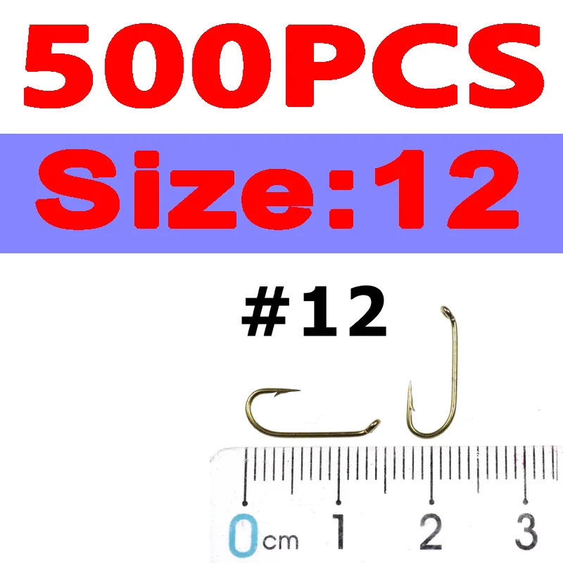 Bimoo 500PCS Size 10 12 14 16 18 20 Standard Nymph & Wet Fly Tying Hook  Bronze Sharp Strong Nymph and Wet Fly Fishing Hooks - AliExpress