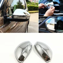 For Jaguar F-PACE F pace 2016 2017 2018 ABS Chrome Car rearview mirror cover Covers Trim Car Styling Accessories 2PCS