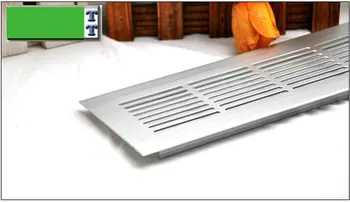 

Wholesales Total 150MM Long Oblong Aluminium Furniture Accessories Cabinet Chest Air Vent Riser Furniture Air Hole Breather