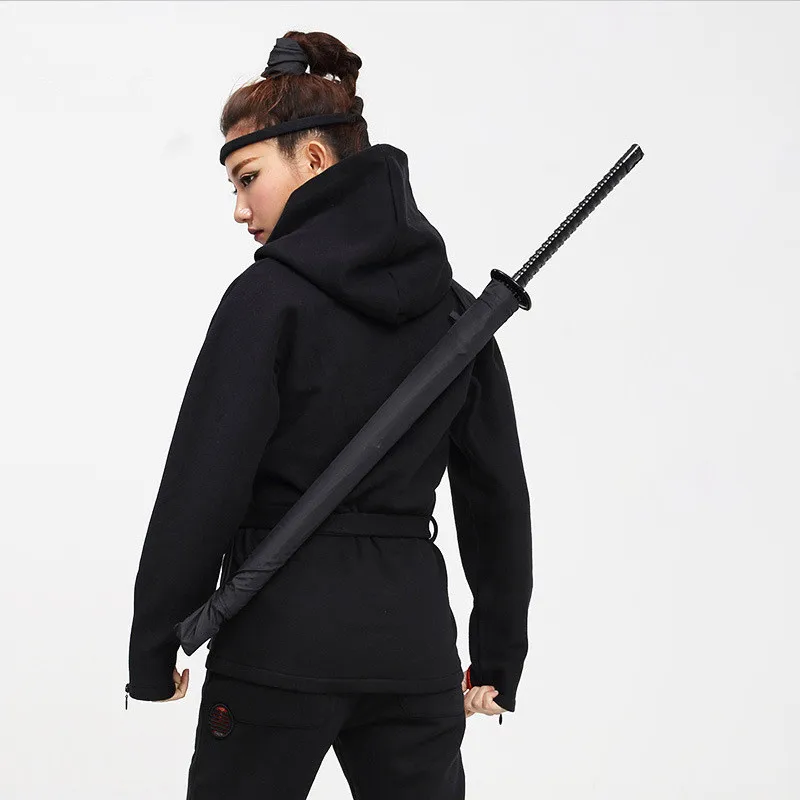 Hot Sell Black Samurai Sword Sun Rainny Umbrella Japanese Ninja Weapon