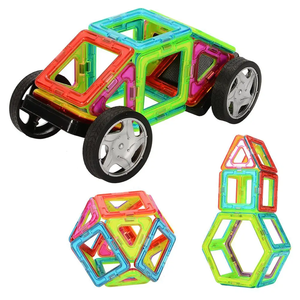 RCtown 40 шт. детские игрушки, магнитные строительных блоков комплект с колесом развивающие игрушки родитель-ребенок деятельности игрушки 702A