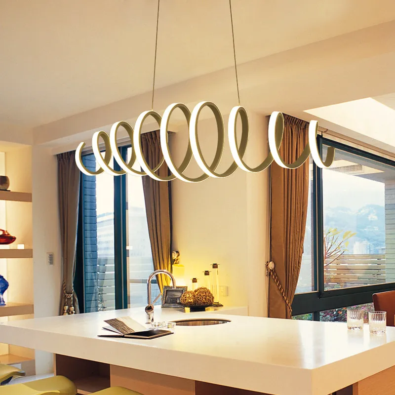 

A1 Simple modern stylish pendant Lights restaurant smart living room bedroom study acrylic led pendant lamp FG170