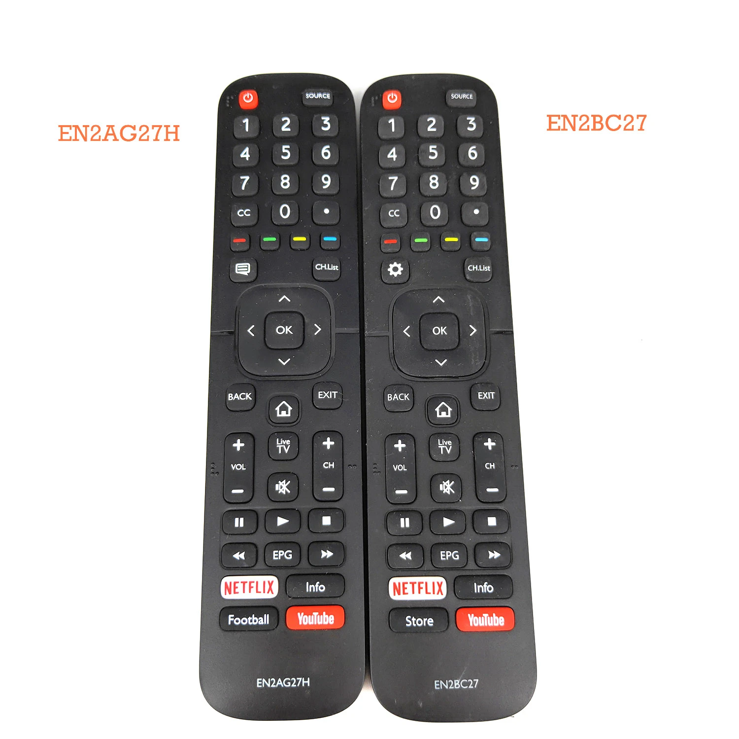 New En2ag27h Enbc27 For Hisense Led Smart Tv Remote Control With Netflix Youtube Apps Remote Controls Aliexpress