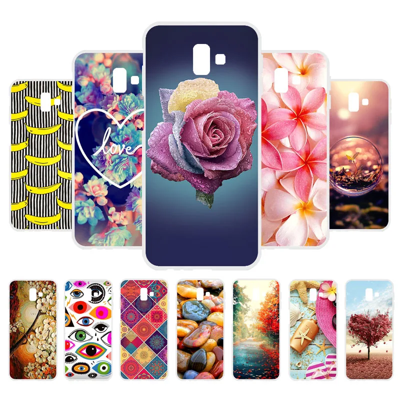 

Vanveet Soft Silicon Case For Samsung Galaxy J6 Plus 2018 Case Coque For Samsung J6 Prime SM-J610F J6+ Cover Painted Back Fundas