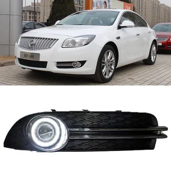

Ownsun COB Angel Eye Rings Projector Lens with 3000K Halogen Lamp Source Black Fog Lights Bumper Cover For Buick Regal
