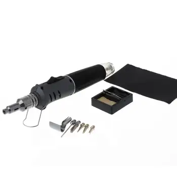 

10-In-1 Gas Soldering Iron Case Set Multifunction HS-1115K Butane Lighter Spray Gun Set Welding Equipment
