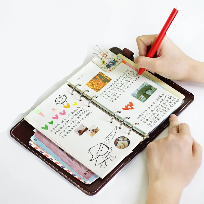 Notebook stationery diary querysystem schedule notepad loose leaf