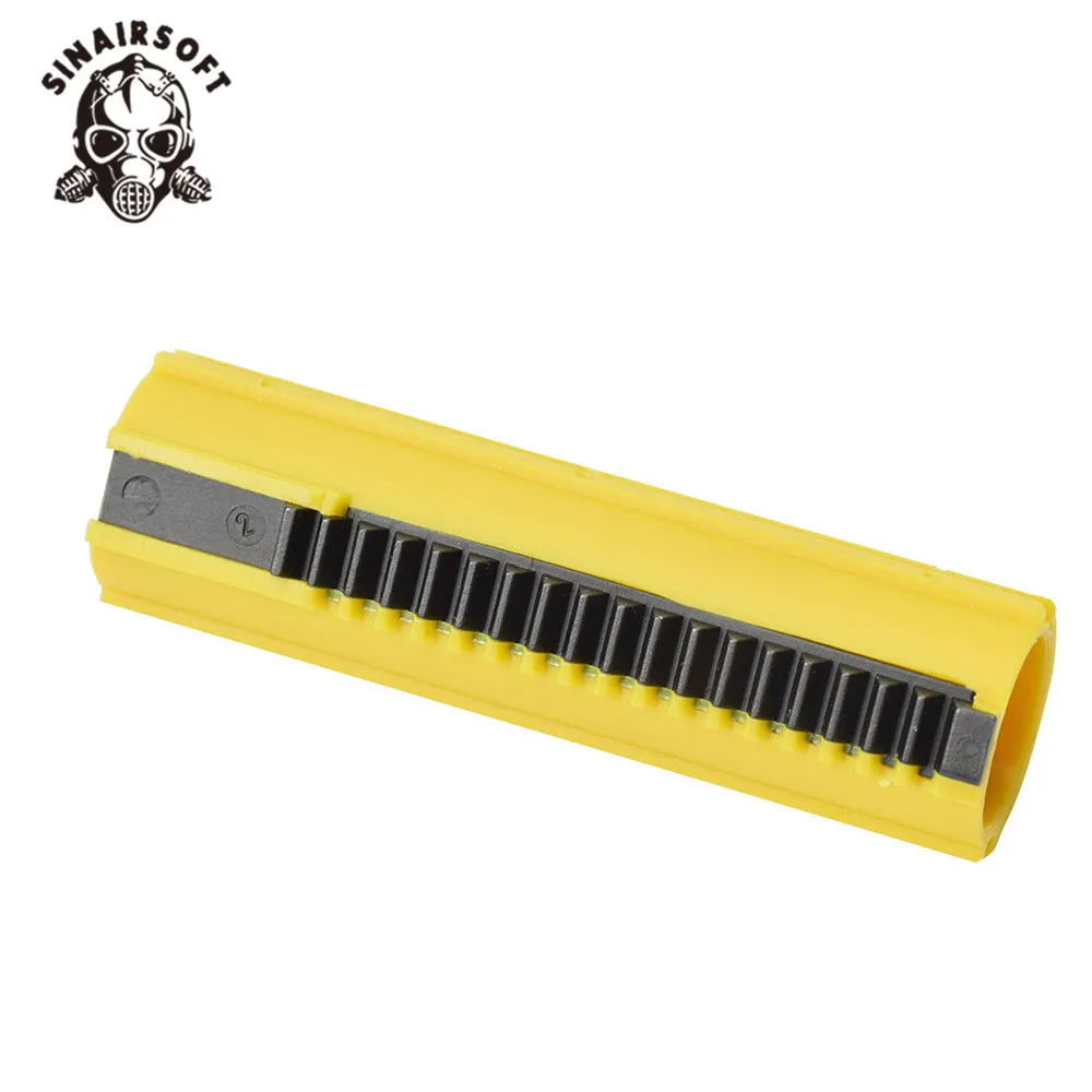 

SINAIRSOFT SHS yellow 19-tooth Full Metal Rack Piston for SR-25 and L85 Series Can Be Used Airsoft Gearbox hunting accessories