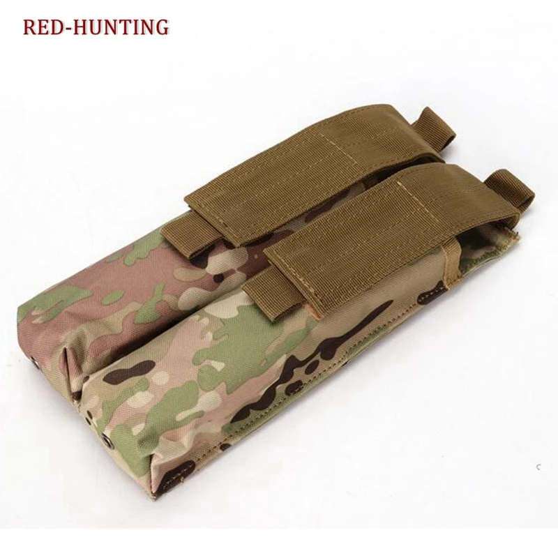 

New Tactical Airsoft P90 Molle Double Magazine Pouch Outdoor Military Utility Hunting Bag UMP Dump Drop Mag Pouch