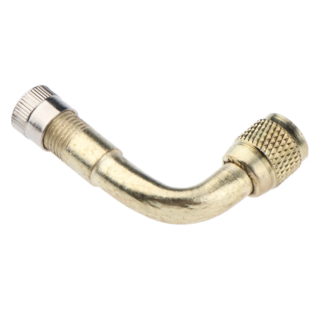 Car Motorcycle Tire Brass 45/90/135 Degree Lengthened Inflatable Tube Superior Quality With a Chrome Finish Superior Quality