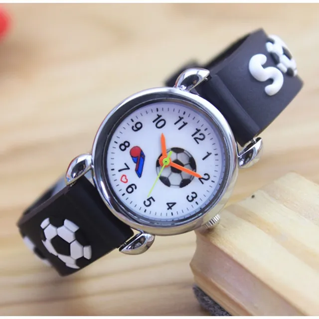 3D Cartoon fashion Regarder silicone football kids Watch Children Girls Boys Stu 3D Cartoon fashion Regarder silicone football kids Watch Children Girls Boys Stu