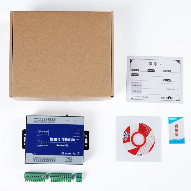 Беспроводной промышленный модуль дистанционного сбора данных Modbus RTU 1 изолированный RS485 может использоваться как Modbus Slave M100(выход раковины