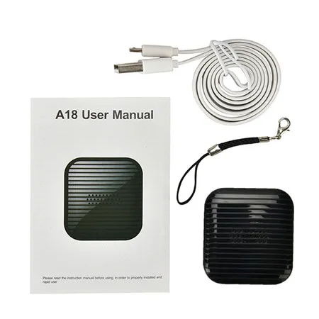 A18 Мини Портативный в режиме реального времени Pet gps Автомобильное устройство слежения GSM GPRS отслеживающее устройство анти-потеря слежения сигнализация безопасности - Цвет: black no box