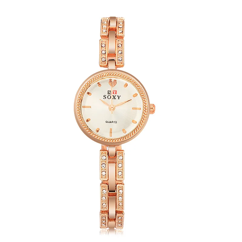 

2019 Brand SOXY Women Bangle Watch Popular Style Rhinestone Bracelet Quartz Watches Fashion Unique Simple Designer Ladies Watch