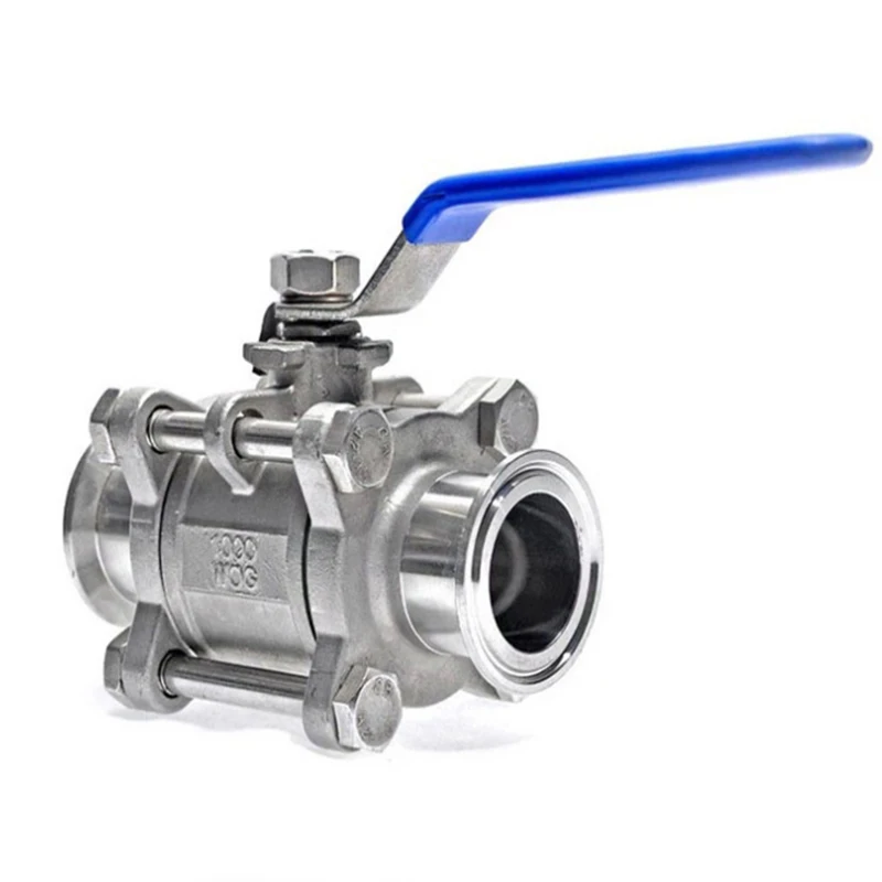 

2-1/2" 3" Tri Clamp Ball Valve 3pcs Stainless Steel SS304 Ferrule Ball Valve