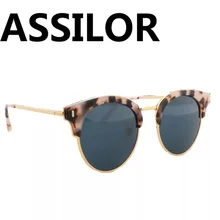 Assilor HD поляризованные дизайн с принтом на очки храм UV400 ультрафиолетового Для женщин солнцезащитные очки