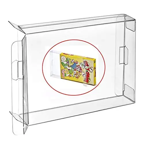 

Ruitroliker 10Pcs Clear Box Case Sleeve CIB Protector for NES Games Cartridge Box