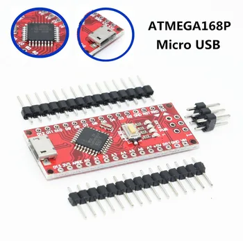 

Nano Micro USB With the bootloader compatible Nano V3 Red controller for arduino CH340 USB driver 16Mhz Nano v3.0 ATMEGA168P