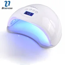 Blueness SUN5 Plus 48 Вт Двойные УФ ногти со светодиодной подсветкой Лампа для отверждения гель-лака лампа для сушки ногтей с 30 s/60 s таймер 24 светодиодный s ЖК-дисплей