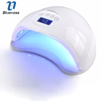 

Blueness SUN5 Plus 48W Dual UV LED Light Nail Lamp for Curing Gel Polish Nail Dryer Light With 30s/60s Timer 24 LEDs LCD Display