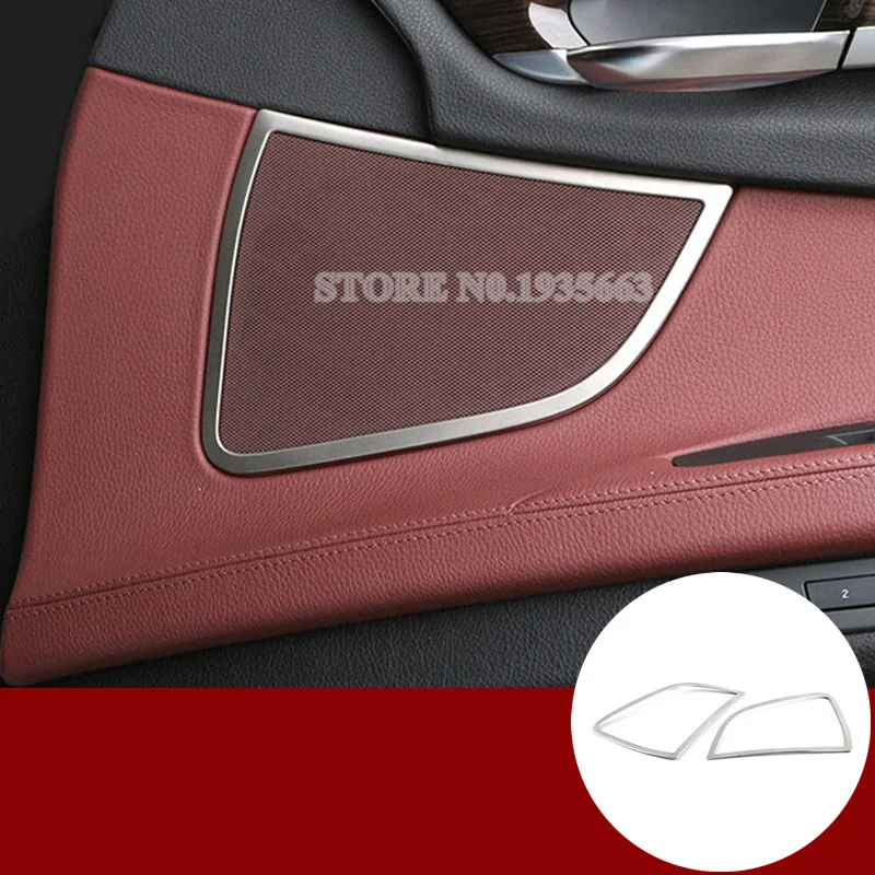 

For BMW 7 Series F01 F02 Inner Front Door Speaker Frame Cover Trim 2009-2015 2pcs