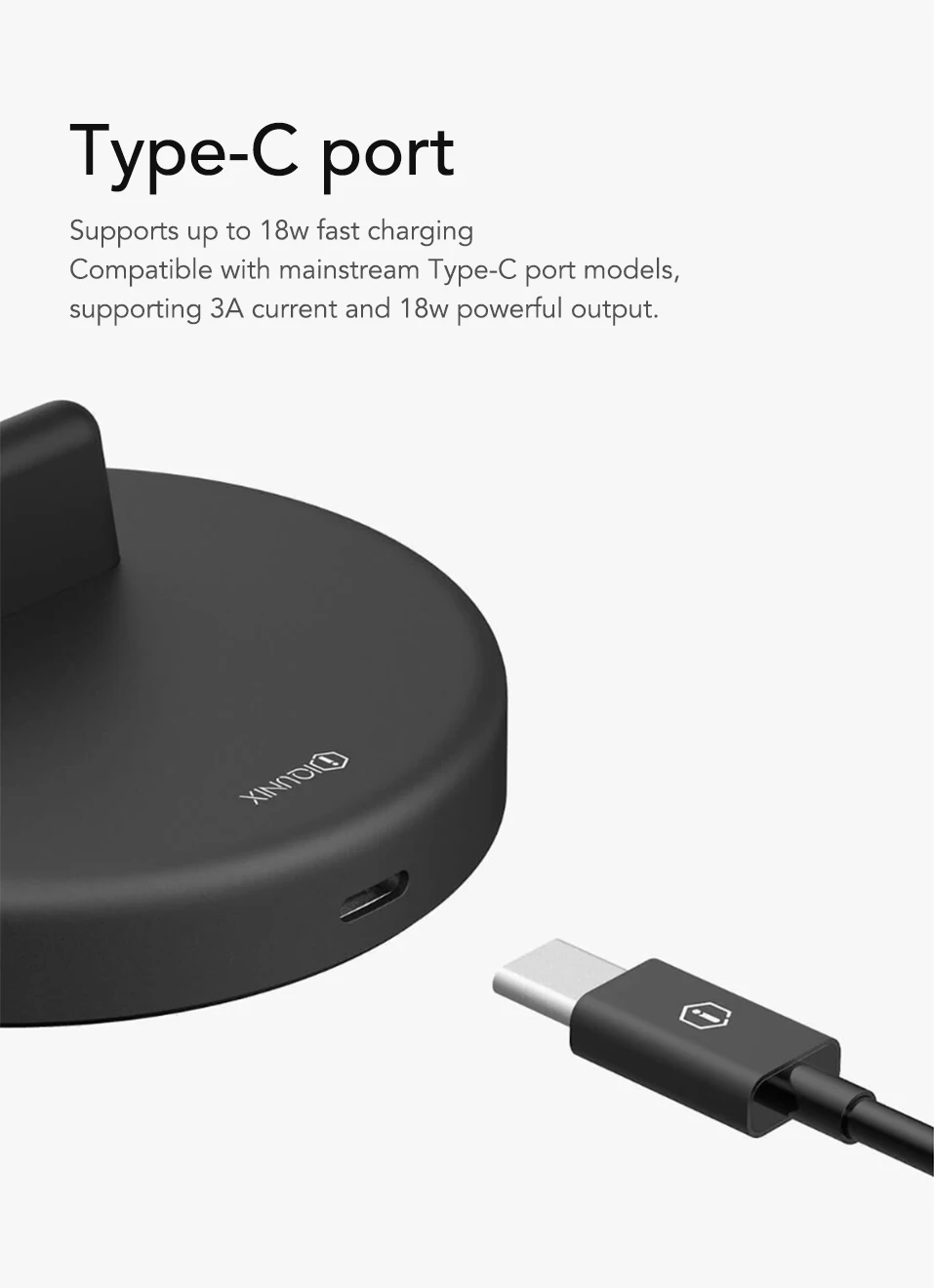 Xiaomi Panki Wireless Charger and phone stand for xiaomi 18W Fast Wireless Charging pad for Samsung S9/S9+ S8 Note 9 9