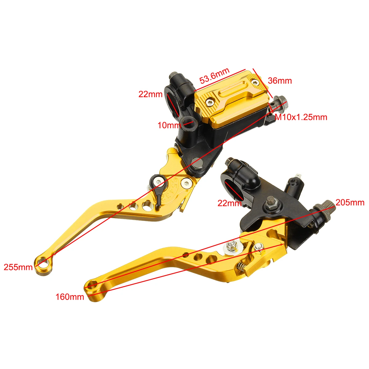 2 stücke 7/8 CNC Universal Motorrad Bremse Kupplung Hebel Kabel Kupplung Reservoir für Roller Sport Straße Dirt Bike