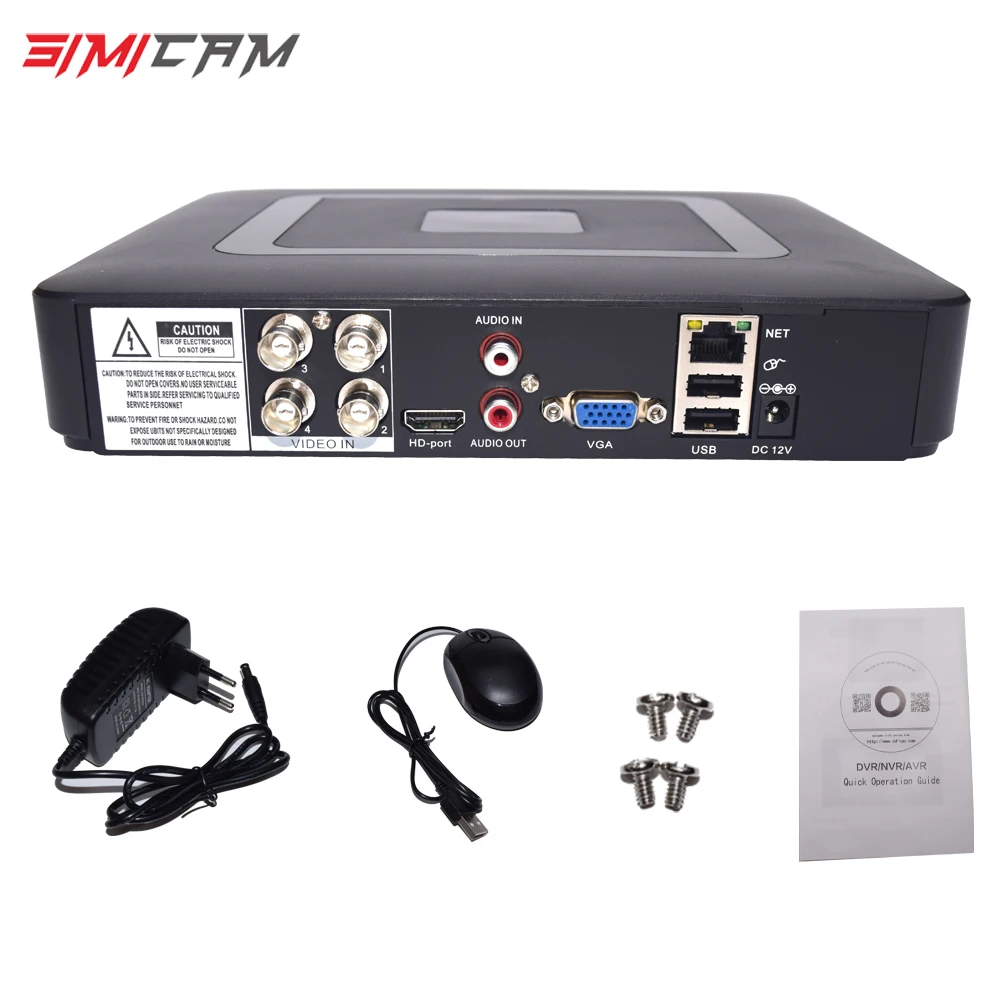 Видеорегистратор CCTV Мини DVR 8CH 4CH AHD DVR AHD/N Гибридный DVR/1080 P NVR 5в1 для Onvif AHD ip-камера аналоговая камера