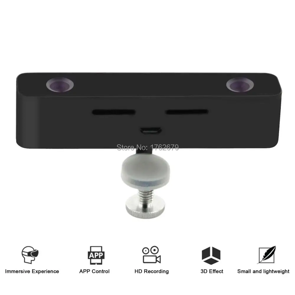 

Double HD Video virtual realidade Camera mini 92*22*20mm for Samsung GALAXY S5/S6/S7 Android Telephone to capture 3D video