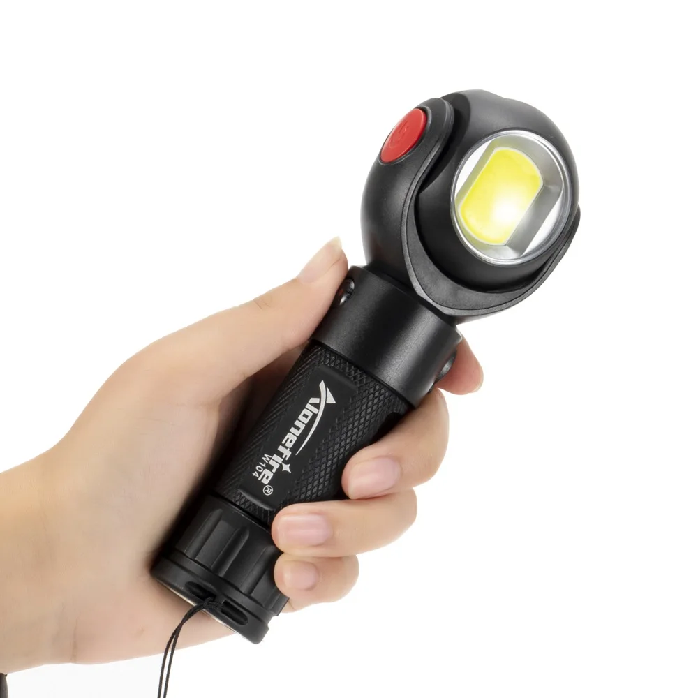 Светодиодный рабочий светильник AloneFire W104 аккумуляторная лампа с Micro USB COB фонарь
