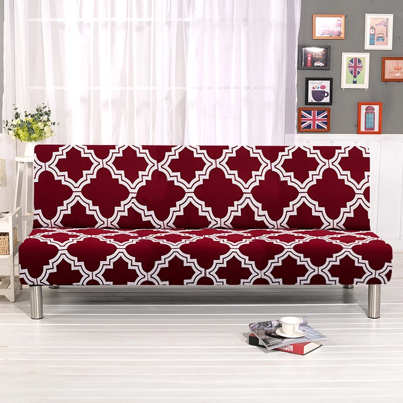

Printed Elastic Sofa Bed Covers Without Armrest Tight Wrap Couch cover stretch Flexible slipcovers sofa Towel for Christmas