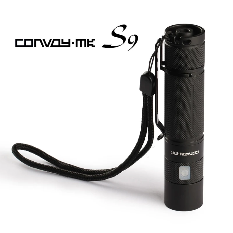 

Convoy S9 flashlight ,L2 inside,1400mA,with micro USB charging port