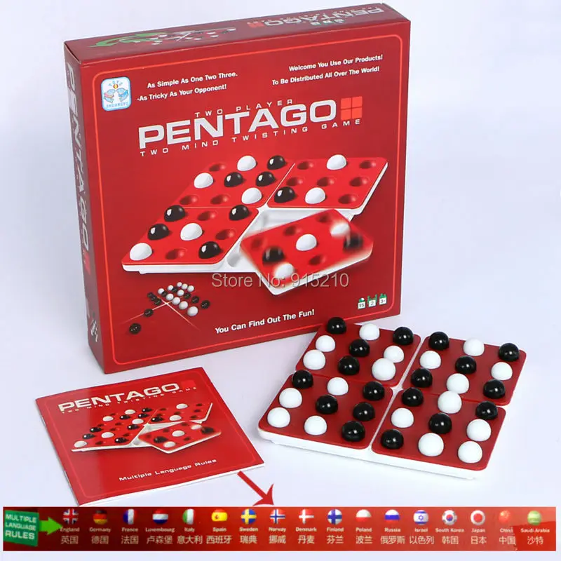 Jogo-multiplayer para 23 4 com Inglês Minstwister Pentago Jogo Multi-jogador Russo Vários Idiomas Regras ou 2 Minstwister Pentago Jogo Multi-jogador Pentago Jogo-Multiplayer para