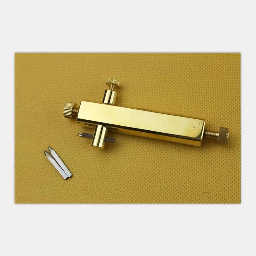 Free Shipping Violin Purfling Carving Knives Brass Purfling Knives