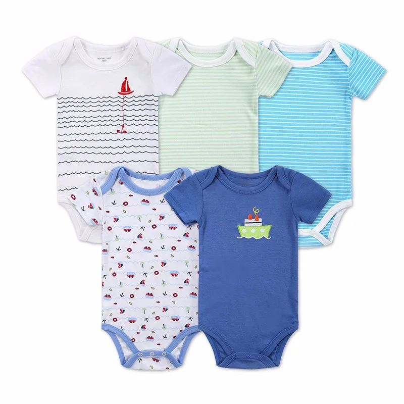 Newly 2016 Baby Clothing 5 Pcslot Newborn Body Baby Rompers Triangle Cotton Jumpsuit Nest Infant Pajamas Baby Boy Girl Clothes (1)