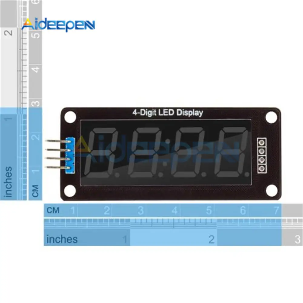 TM1637 4-Digit 0,5" Красный светодиодный дисплей трубки десятичной 7 сегментов часы двойной точки модуль 0,56 дюймов для Arduino