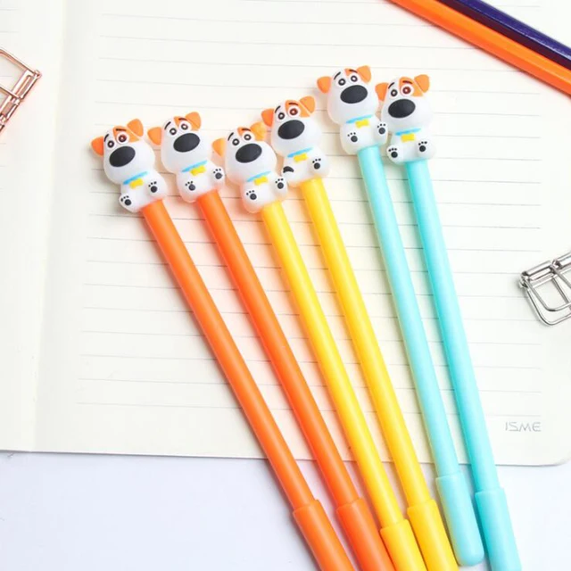Bolígrafo de Gel de dibujos animados para cachorros, bolígrafo de agua negro de 0,5mm, papelería para niños, regalos, suministros de oficina, colores aleatorios, 2 uds. Bolígrafo de Gel de dibujos animados para cachorros, bolígrafo de agua negro de 0,5mm, papelería para niños, regalos, suministros de oficina, colores aleatorios, 2 uds.