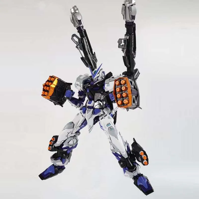 Хобби аниме traje 1/100 MG modelo MB Gundam azul Марко де акчон MBF-P03 figura Robot nignos juguetes regalo caja